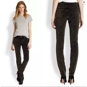 Eileen Fisher Bronze Velvet Skinny Jeans Women's Size 14 NWT